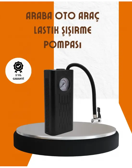 Type-c Şarjlı Güçlü Elektrikli Kompresör Motosiklet Oto Bisiklet İçin