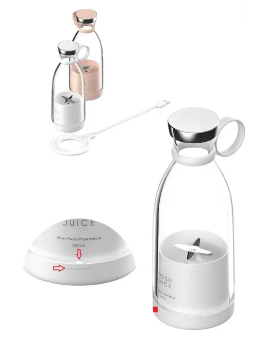 U Geçirmez Kablosuz Şarjlı Dayanıklı Taşınabilir Mini Blender