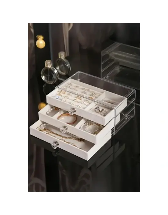 Üç Katlı Takı Organizeri