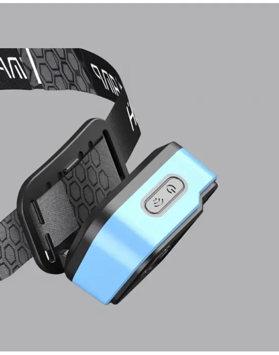 Üç Renkli Led Kafa Feneri 53 Mod Güç Göstergeli Type C Şarjlı