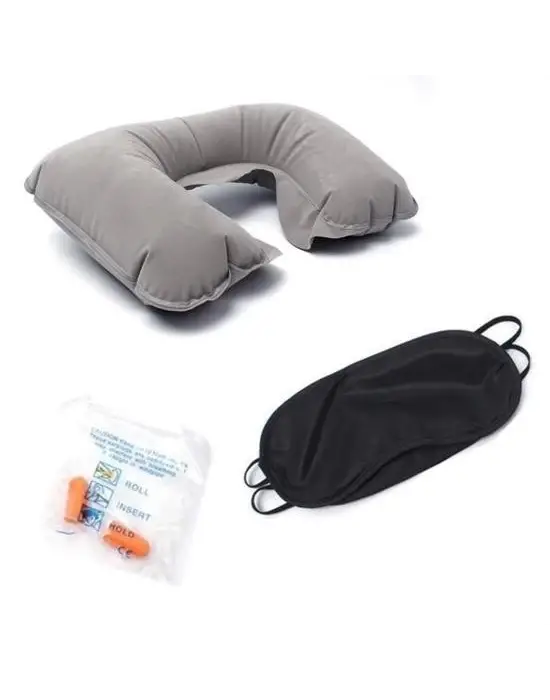 Omarı Konforlu Seyahat İçin Şişme Yastık Seti