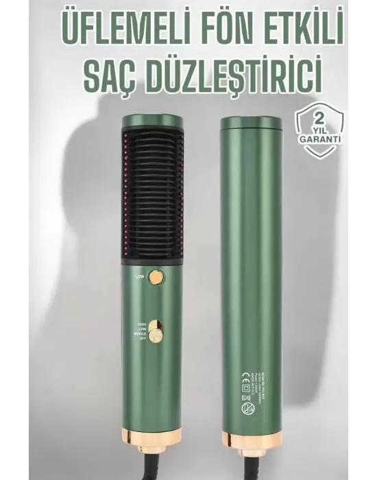 Üflemeli Fön Tarak Düzleştirici Seramik Kaplama Elektriklenme Karşıtı