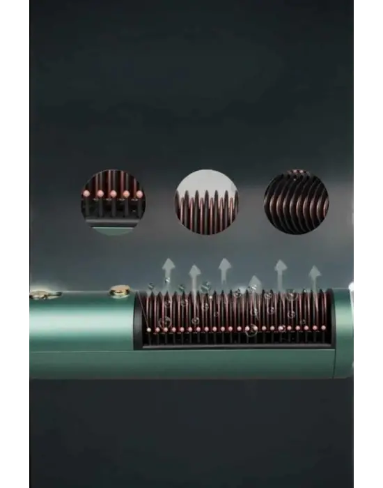 Üflemeli Fön Tarak Düzleştirici Seramik Kaplama Elektriklenme Karşıtı