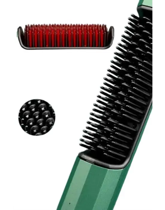 Üflemeli Saç Düzleştirici Fön Tarak Yüksek Isı Ayarlı İyon Özellikli