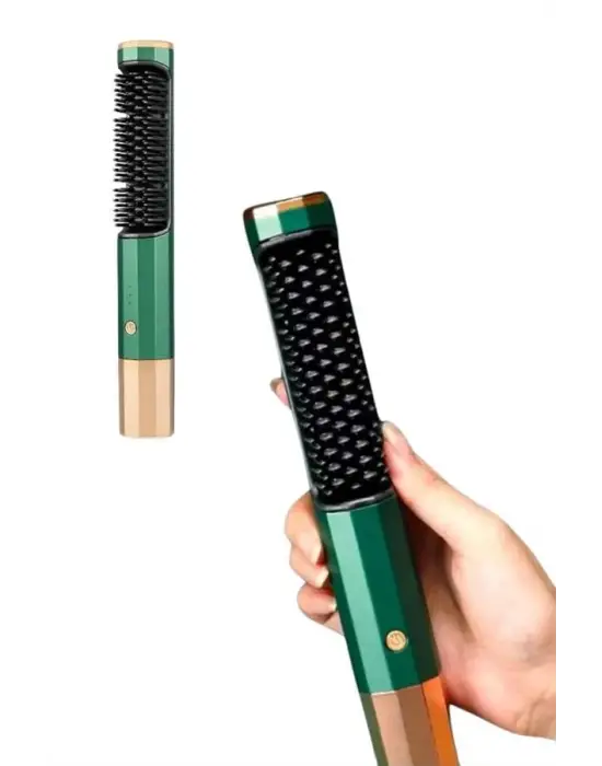 Üflemeli Saç Düzleştirici Fön Tarak Yüksek Isı Ayarlı İyon Özellikli