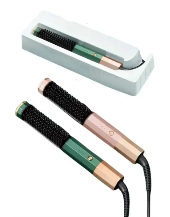 Üflemeli Saç Düzleştirici Fön Tarak Yüksek Isı Ayarlı İyon Özellikli