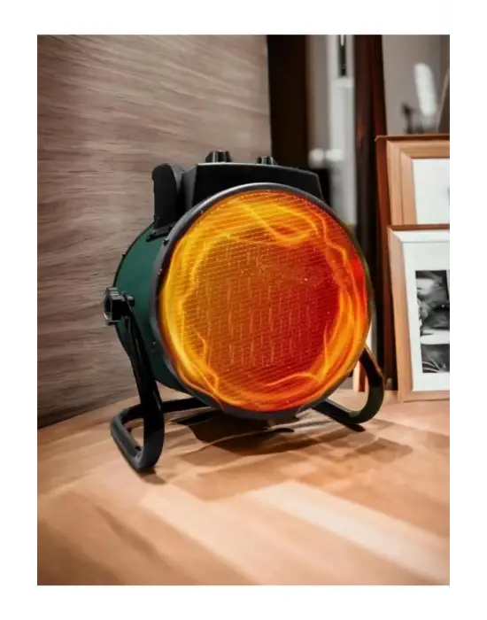 Ultra Güçlü 3000 Watt Taşınabilir Elektrikli Portatif Isıtıcı Soba Sıcak Hava Üfleyen Fan Radyatör