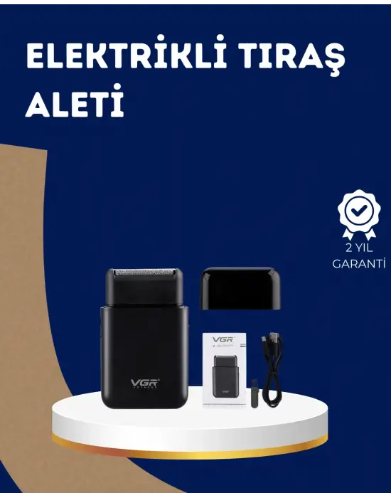 Ultra İnce Elektrikli Tıraş Makinesi | Usb Şarjlı Ve Su Geçirmez
