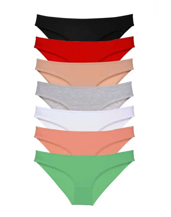 Omarı Yumuşak Likralı Kadın Slip Külot Seti