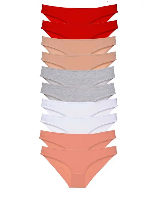 Omarı Likralı Kadın Slip Külot Seti