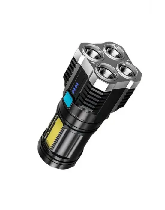 Omarı Güçlü Işık ve Pratik Şarj İle Taktik Avcılık El Feneri