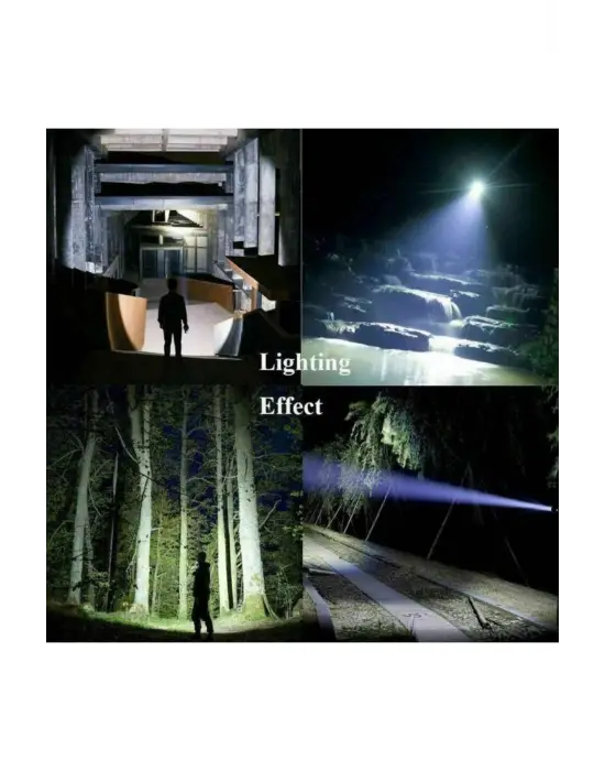 Omarı Güçlü Işık ve Pratik Şarj İle Taktik Avcılık El Feneri