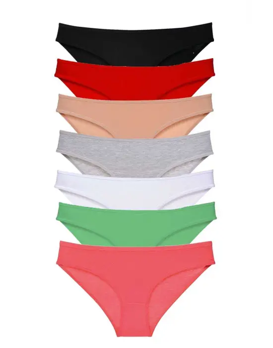 Omarı Yumuşak Likralı Kadın Slip Külot Seti