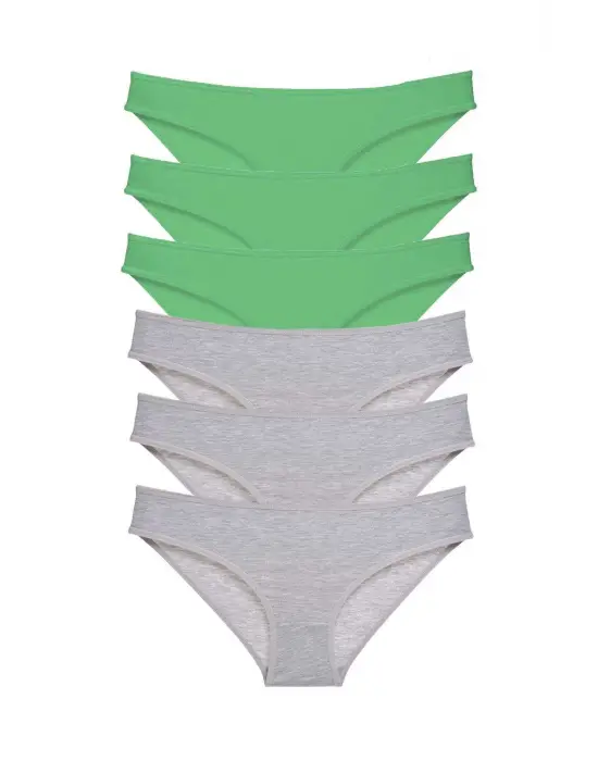 Omarı Süper Eko Set Likralı Kadın Slip Külot