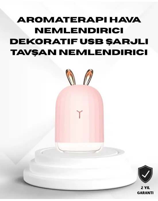 Ultrasonik Hava Nemlendirici 200 Ml Aroma Difüzör Led Işıklı Sessiz