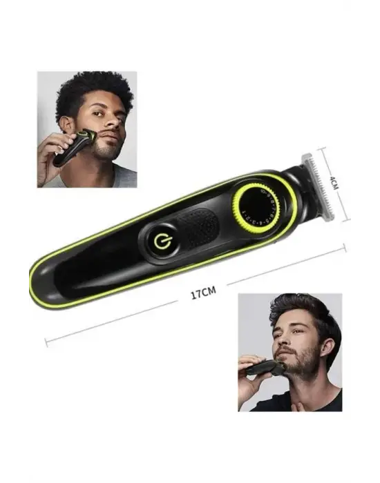 Unısex Çok Fonksiyonlu Bakım Seti Led Göstergeli Tıraş Makinesi Saç Sakal Vücut