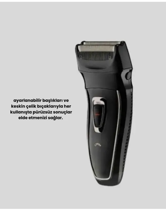 Unisex Şarjlı Saç Ve Sakal Kesme Makinesi – Sessiz Motor, 1–12 Mm Ayarlanabilir Başlık