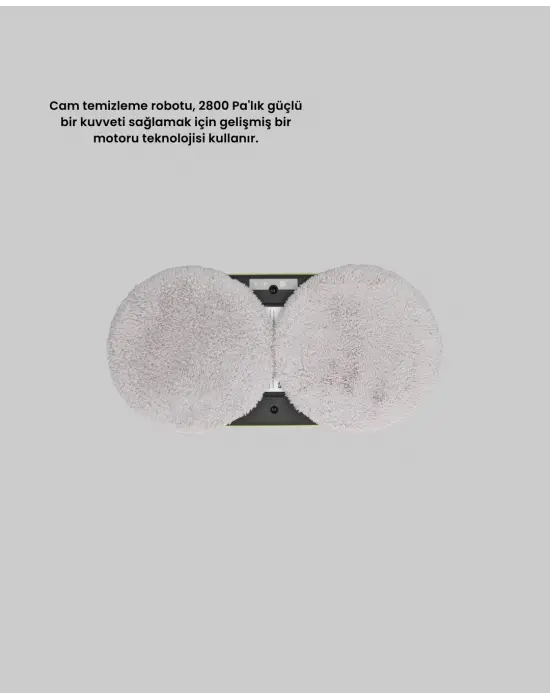 Ups Destekli Düşmeye Karşı Korumalı Cam Temizleme Robotu