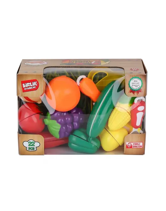 URT007-KUTU-2AB 22 PCS KESİLEBİLİEN SEBZE MEYVELER