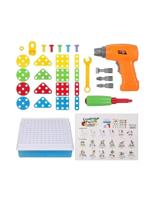 URT014-001 Birlik, 3D Eğitici Matkap Seti Hayvanlar Özel Fiyatlı Ürün