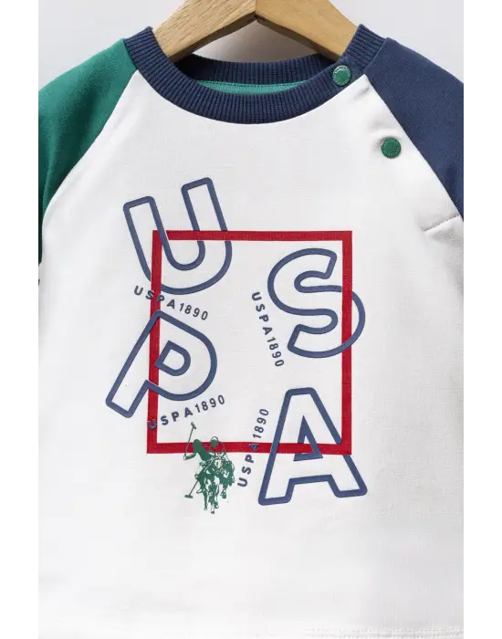 U.S. Polo Assn 2 li Takım USB2571 Beyaz-Yeşil