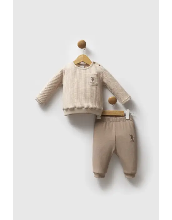 U.s. Polo Assn 2 Li Takım Usb2587 Bej