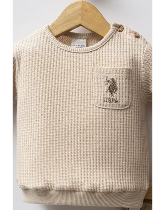 U.S. Polo Assn 2 li Takım USB2587 Bej