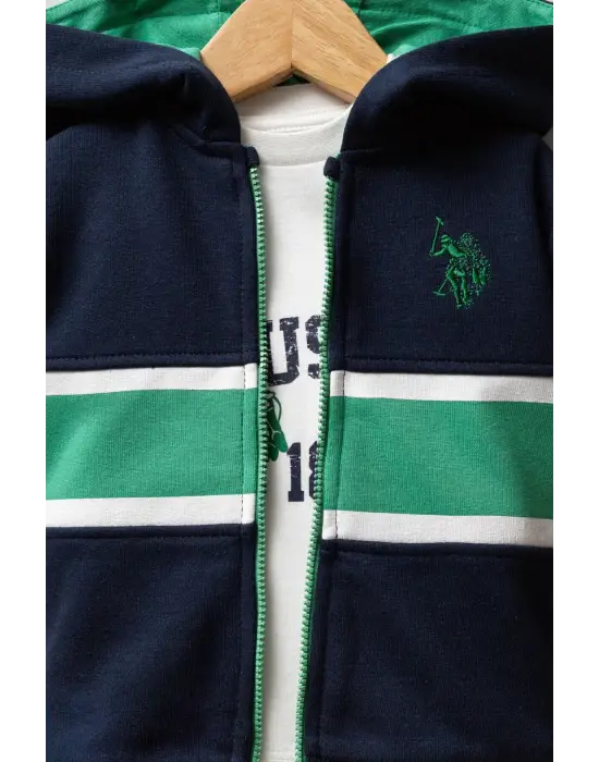 U.S. Polo Assn 3lü Takım USB2553 Lacivert-Yeşil