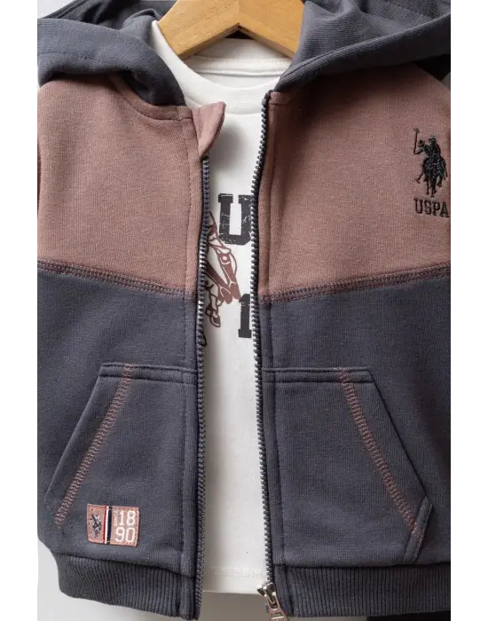 U.S. Polo Assn 3lü Takım USB2561 Füme