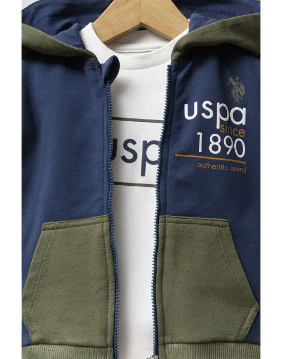 U.S. Polo Assn 3lü Takım USB2574 İndigo Hardal