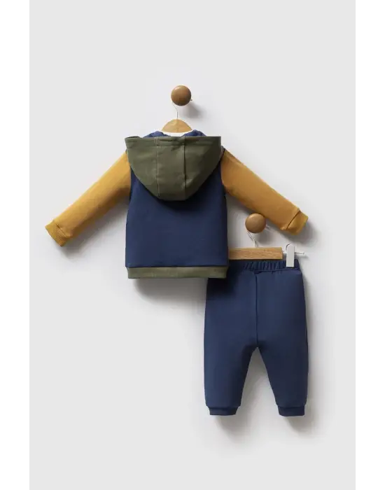 U.S. Polo Assn 3lü Takım USB2574 İndigo Hardal