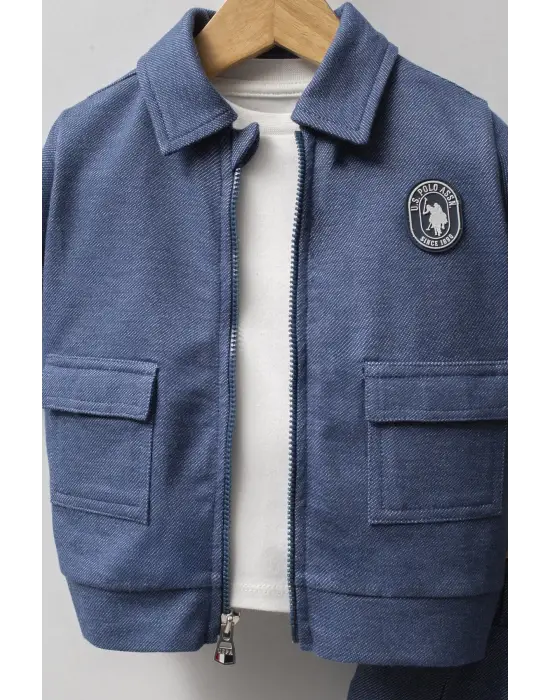 U.S. Polo Assn 3lü Takım USB2597 Mavi