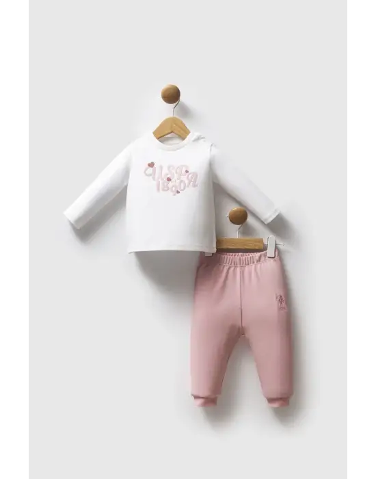 U.S. Polo Assn 3lü Takım USB2712 Açık Pembe