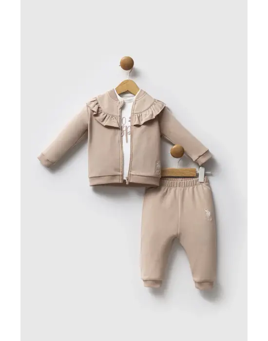 U.S. Polo Assn 3lü Takım USB2723 Biscuit