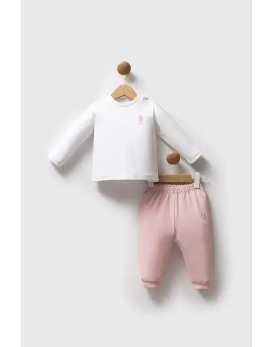 U.S. Polo Assn 3lü Takım USB2758 Açık Pembe