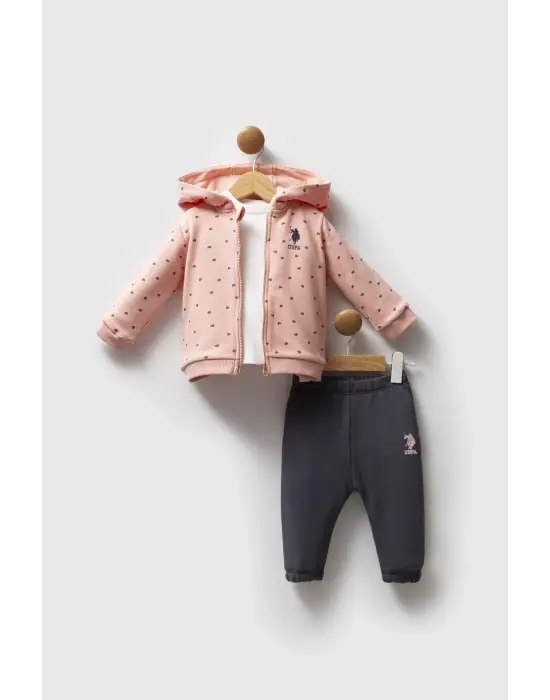 U.s. Polo Assn 3lü Takım Usb2766 Somon