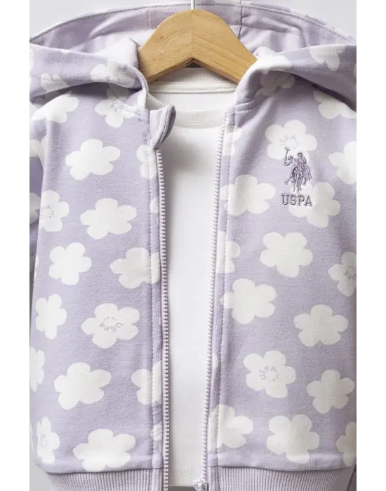 U.S. Polo Assn 3lü Takım USB2771 Lila