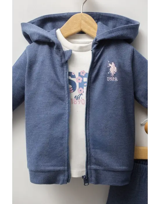 U.S. Polo Assn 3lü Takım USB2778 Mavi