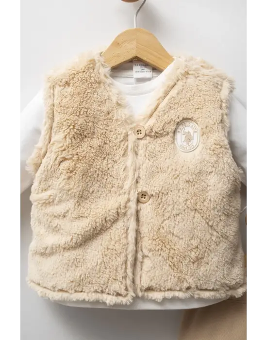 U.s. Polo Assn 3lü Takım Usb2779 Bej