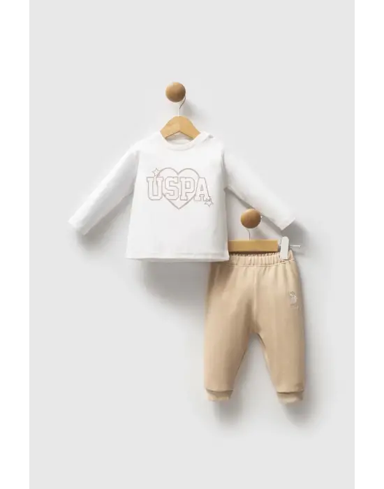 U.S. Polo Assn 3lü Takım USB2779 Bej