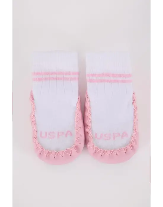 U.s. Polo Assn Çarık Çorap Usb2800 Beyaz-pembe