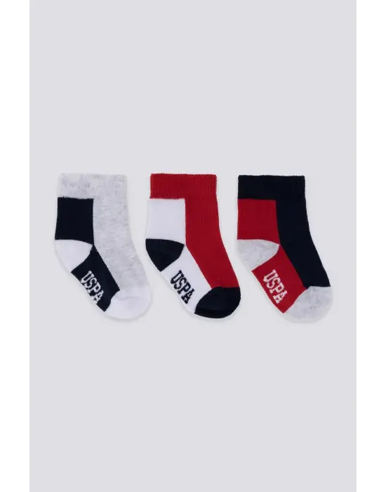 U.s. Polo Assn Erkek Bebek Çorap Usb2202 Gri Melanj