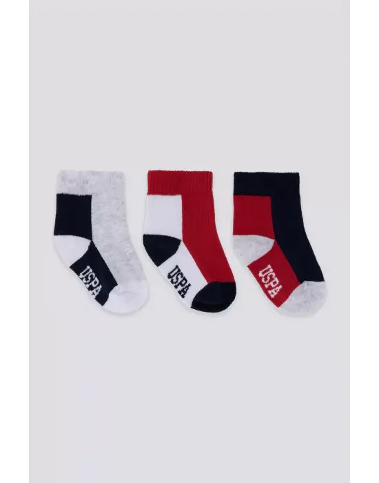 U.s. Polo Assn Erkek Bebek Çorap Usb2202 Gri Melanj
