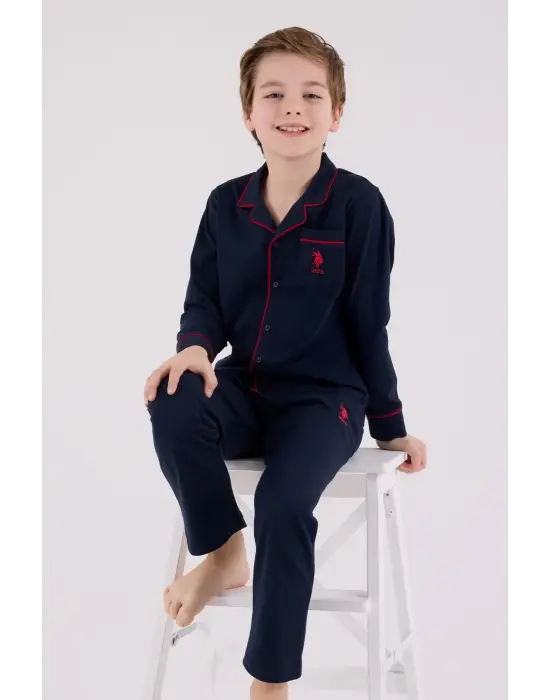 U.S. Polo Assn Gömlek Pijama US2234-4 Lacivert