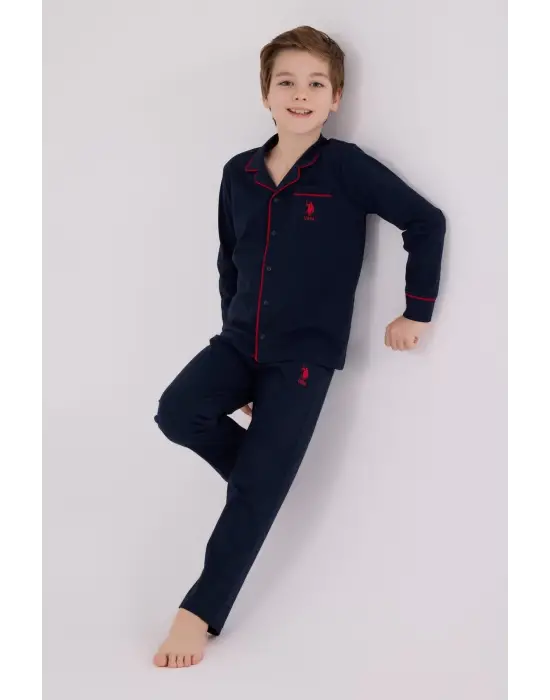 U.S. Polo Assn Gömlek Pijama US2234-4 Lacivert