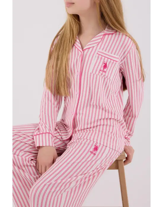 U.S. Polo Assn Gömlek Pijama US2326-4 Fuşya