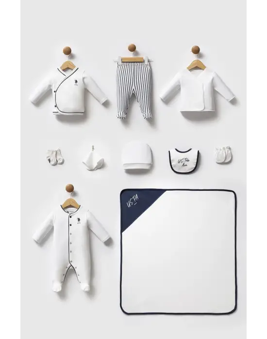 U.S. Polo Assn Hastane Cıkısı 10’lu set USB2620 Beyaz