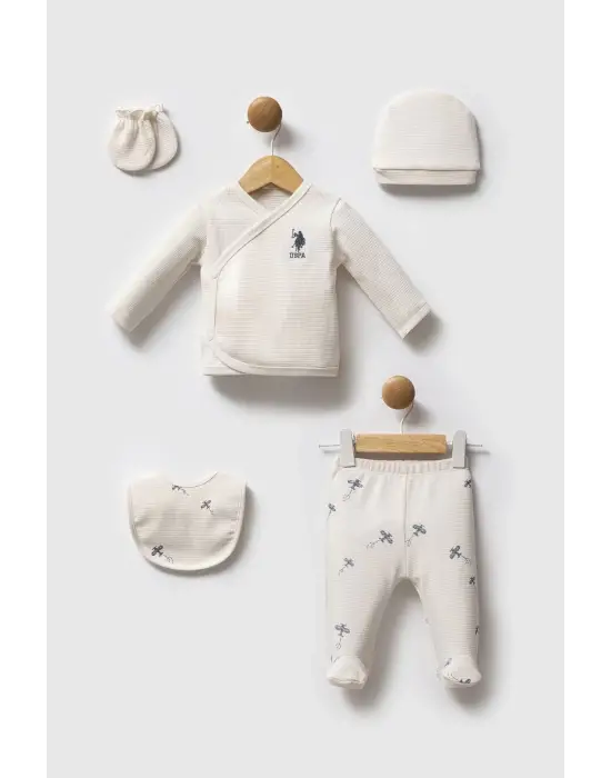 U.S. Polo Assn Hastane Çıkışı 5’li set USB2603 Ekru