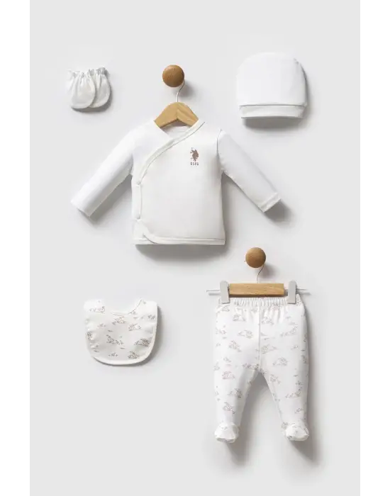 U.S. Polo Assn Hastane Çıkışı 5’li set USB2705 Beyaz