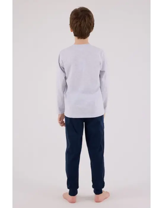 U.S. Polo Assn  Uzun Kol Pijama Takım US2206-4 Karmelanj